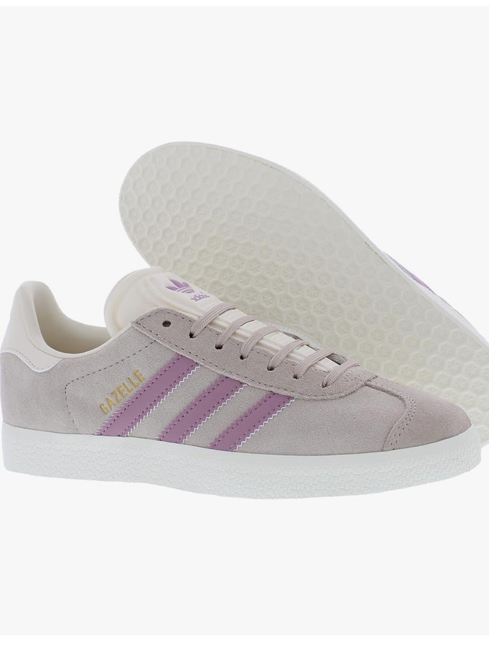 adidas Women Gazelle Sneakers in Taupe & Orchid
